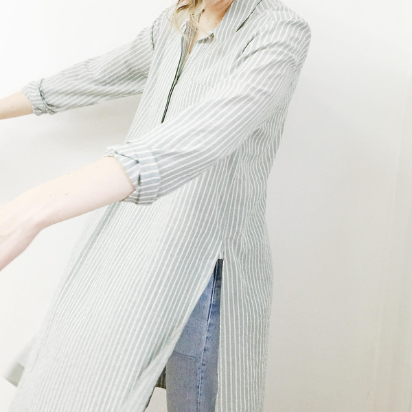 Sherie Muijs Shirt No. 11 - Stripe Linen Sherie Muijs Shirt No. 11 - Stripe Linen