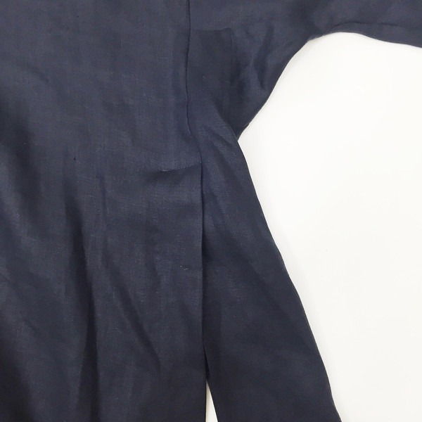 Sherie Muijs Shirt No. 9 - Navy Linen Sherie Muijs Shirt No. 9 - Navy Linen