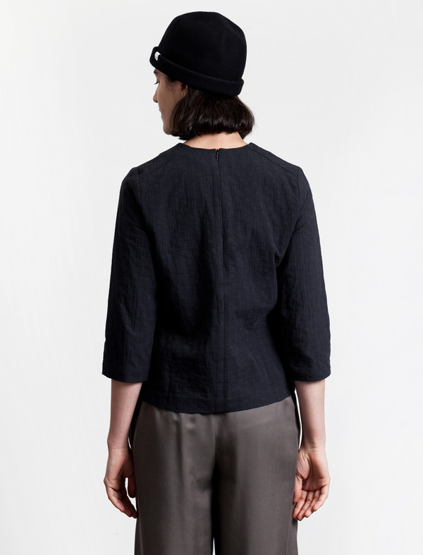 Norse Projects Janne Cotton Dot Shirt Navy Norse Projects Janne Cotton Dot Shirt Navy