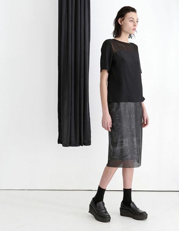 Silvae Beckley Grid Skirt Silvae Beckley Grid Skirt