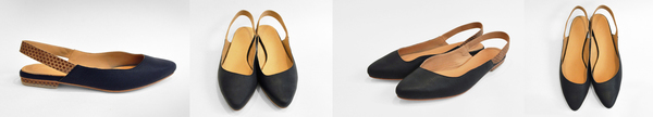 The Palatines Paro Slingback in Black The Palatines Paro Slingback in Black
