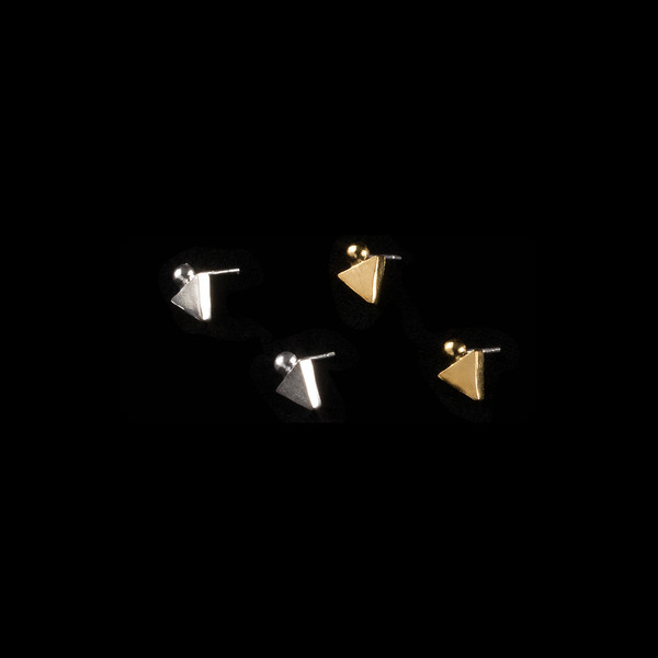 Alynne Lavigne Triangle/Ball Earrings Alynne Lavigne Triangle/Ball Earrings