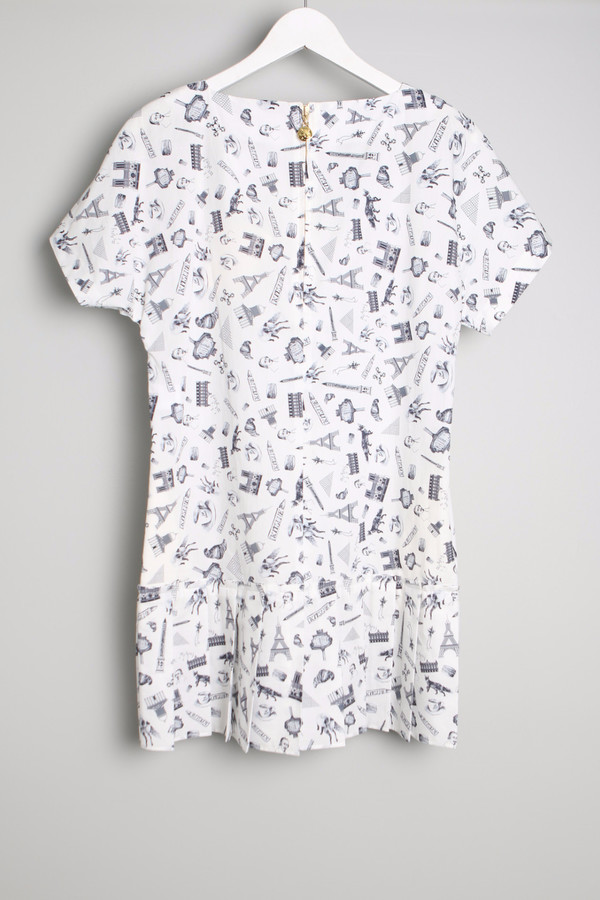 MAISON KITSUNE Map Pleated Dress MAISON KITSUNE Map Pleated Dress