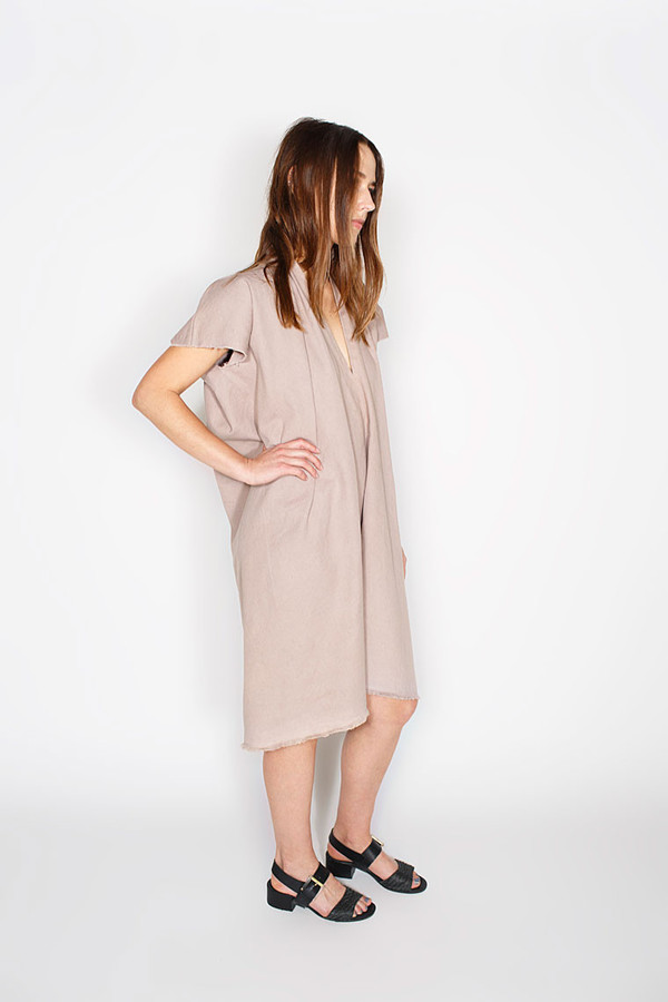 Miranda Bennett Dove Everyday Dress, Cropped Denim Miranda Bennett Dove Everyday Dress, Cropped Denim