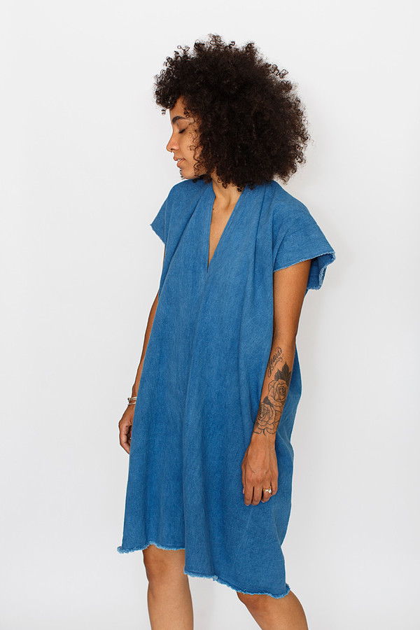 Miranda Bennett Indigo Everyday Dress | Cropped Denim Miranda Bennett Indigo Everyday Dress | Cropped Denim
