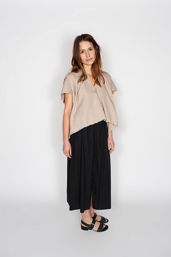 Miranda Bennett Dove Everyday Top Cropped Denim Miranda Bennett Dove Everyday Top Cropped Denim