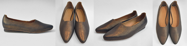 The Palatines Paratus High Vamp Wedge in Bronze The Palatines Paratus High Vamp Wedge in Bronze