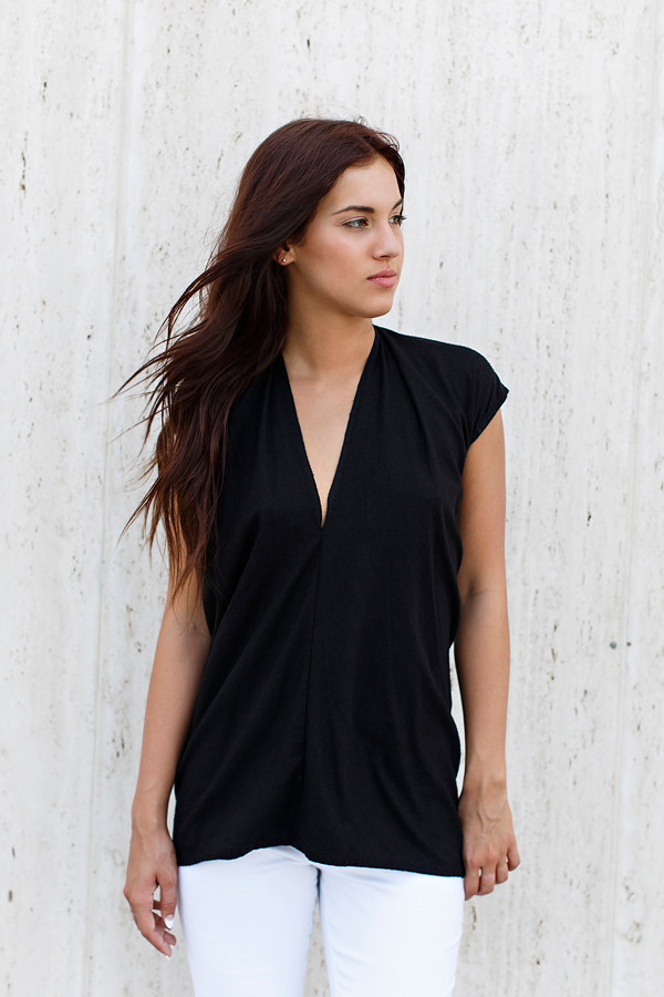 Miranda Bennett Black Everyday Top | Silk Miranda Bennett Black Everyday Top | Silk