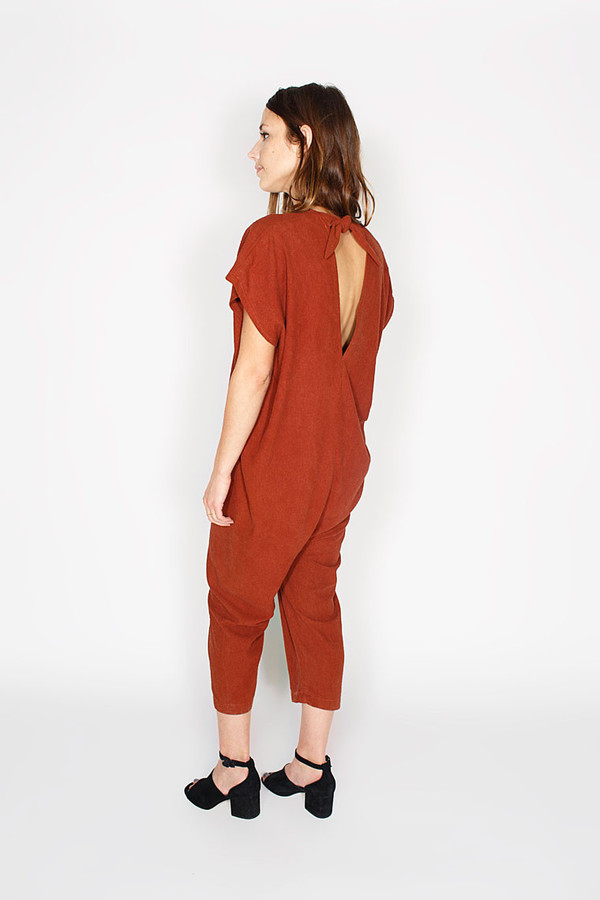 Miranda Bennett Everyday Jumpsuit, Silk in Rust Miranda Bennett Everyday Jumpsuit, Silk in Rust