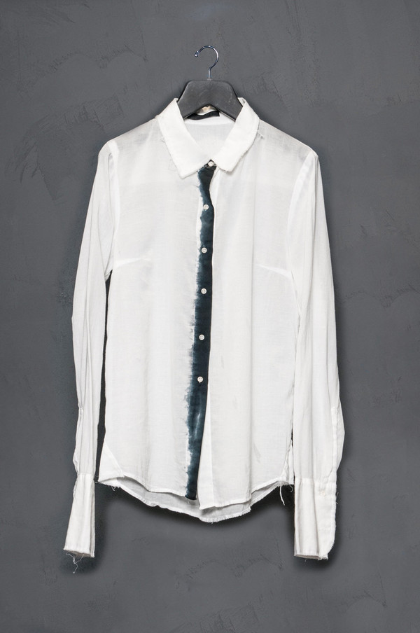 KES Raw Edge Button Up Blouse KES Raw Edge Button Up Blouse