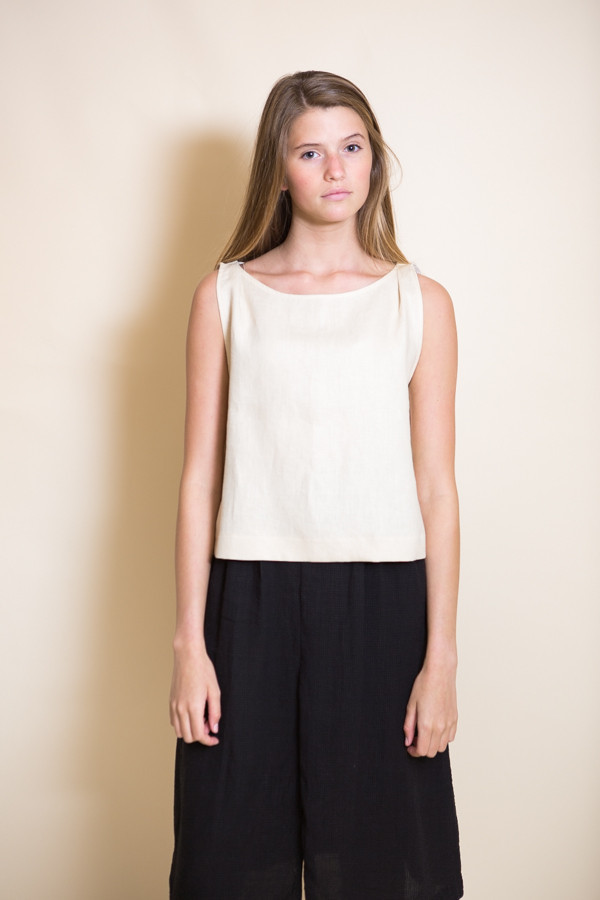 Ursa Minor Meg Top / Bone Linen Ursa Minor Meg Top / Bone Linen