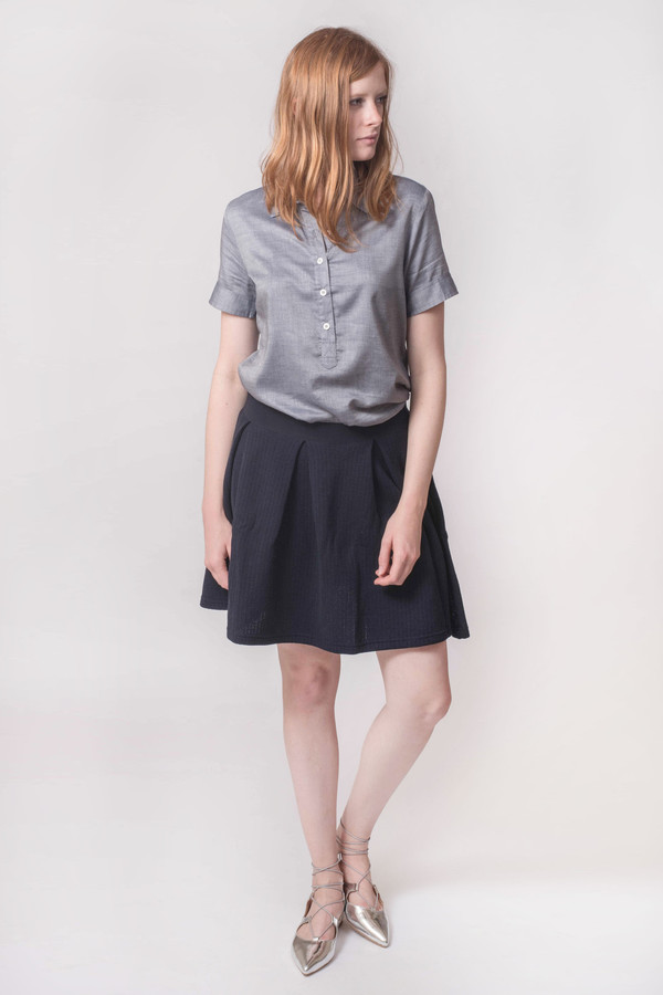 Maison Kitsune Fancy Rib Ballerina Skirt Maison Kitsune Fancy Rib Ballerina Skirt
