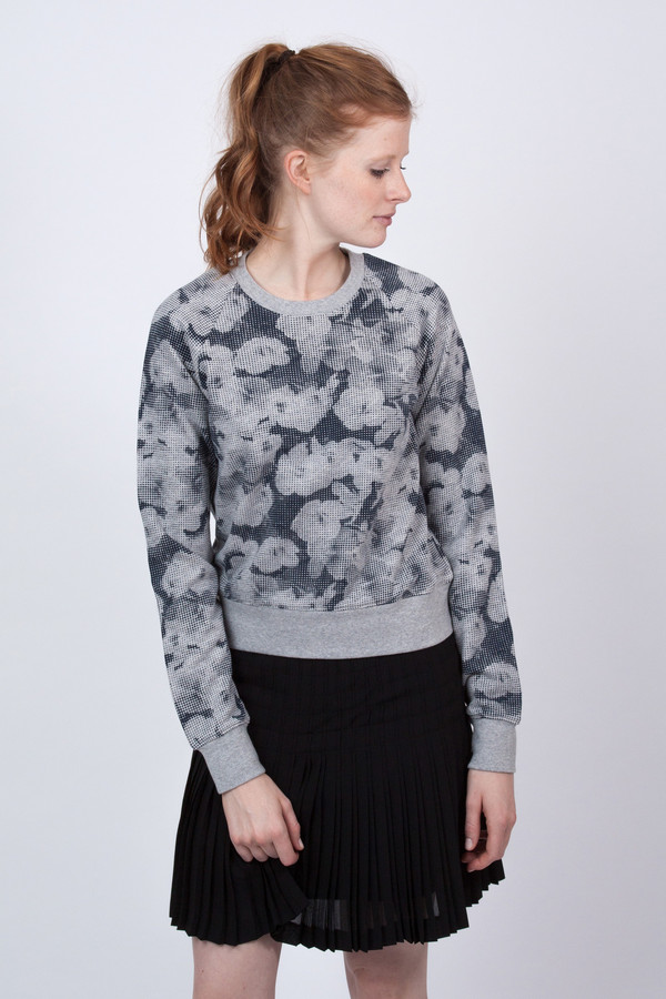 YMC Floral Print Look Back Sweatshirt YMC Floral Print Look Back Sweatshirt