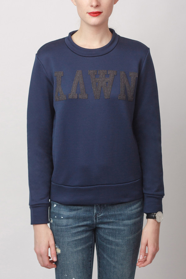 Wood Wood Maya Sweatshirt Navy Wood Wood Maya Sweatshirt Navy