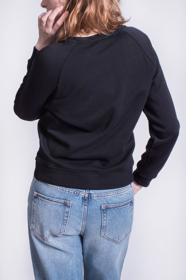 Maison Kitsune Sweatshirt Palais Royal Black Maison Kitsune Sweatshirt Palais Royal Black
