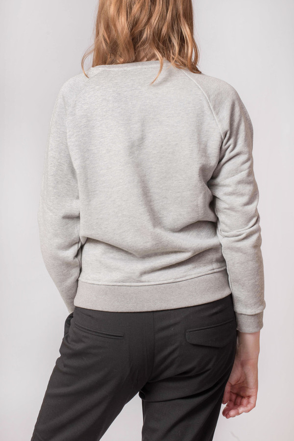 Maison Kitsune Tri Color Patch Sweatshirt Maison Kitsune Tri Color Patch Sweatshirt