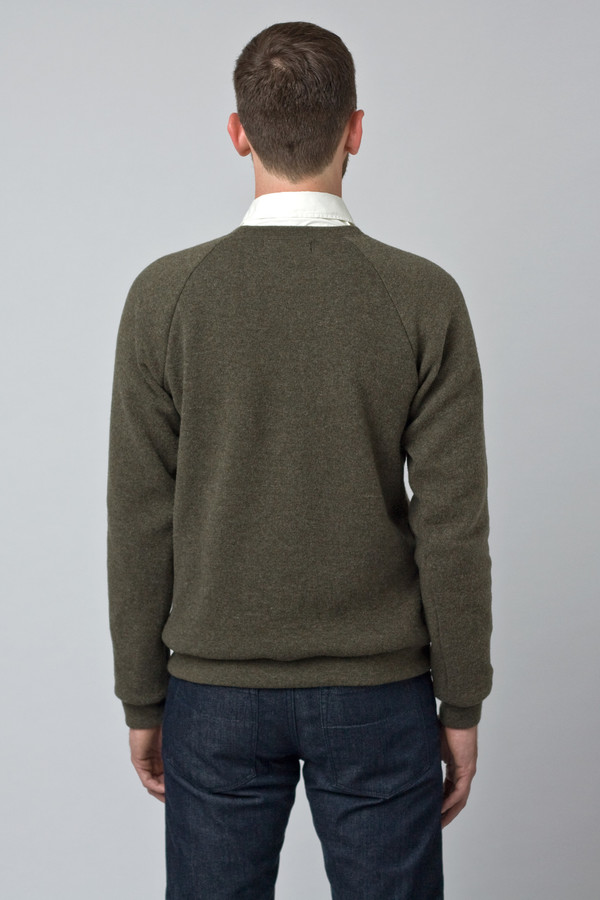 Men's Raleigh Denim Wool Sweatshirt Moss Men's Raleigh Denim Wool Sweatshirt Moss