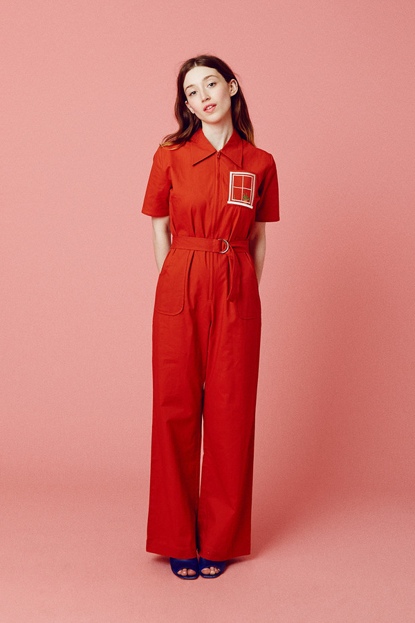 Samantha Pleet House Jumpsuit - Red Samantha Pleet House Jumpsuit - Red