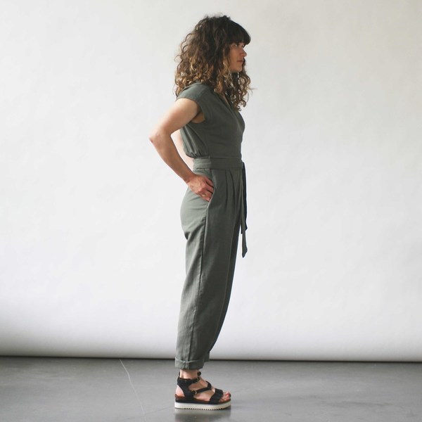 Curator Maren Pantsuit Dusty Green Curator Maren Pantsuit Dusty Green