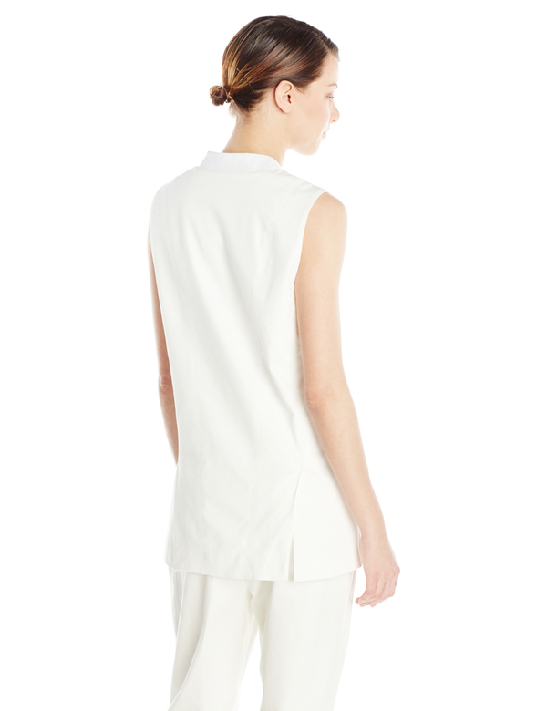 Vincetta White Notch Vest Vincetta White Notch Vest