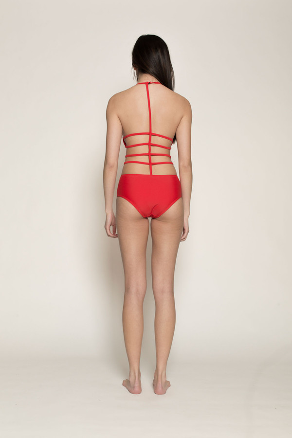 Chromat Amelia Suit in Red Chromat Amelia Suit in Red