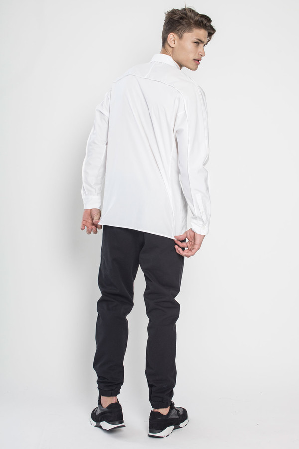 Men's Kenneth Ning Dolman Sleeve Pintuck Shirt Men's Kenneth Ning Dolman Sleeve Pintuck Shirt