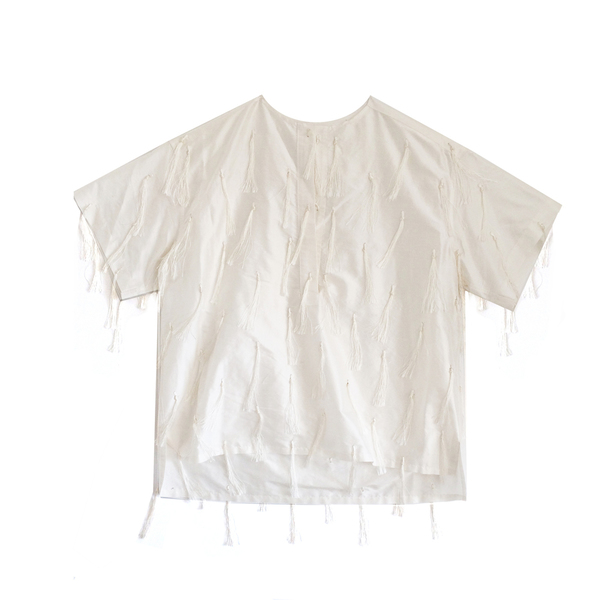 Nikki Chasin Celeste Tassel Top - Ivory Nikki Chasin Celeste Tassel Top - Ivory