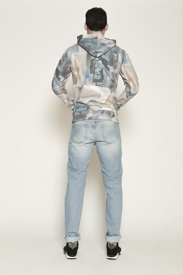 Men's Soulland Holm Hooded Sweat in Multi Men's Soulland Holm Hooded Sweat in Multi