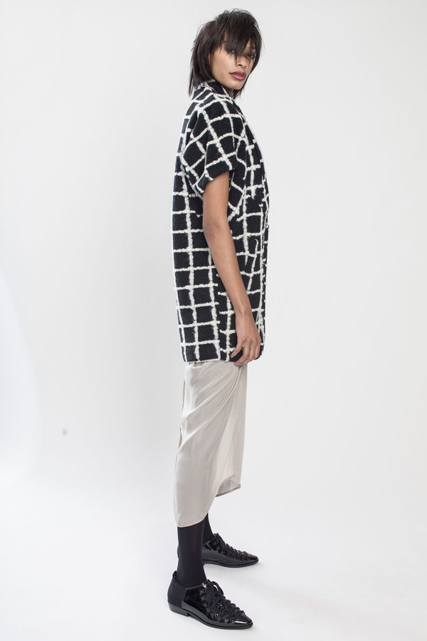 KURT LYLE Jasper Dolman fold jacket in Grid KURT LYLE Jasper Dolman fold jacket in Grid