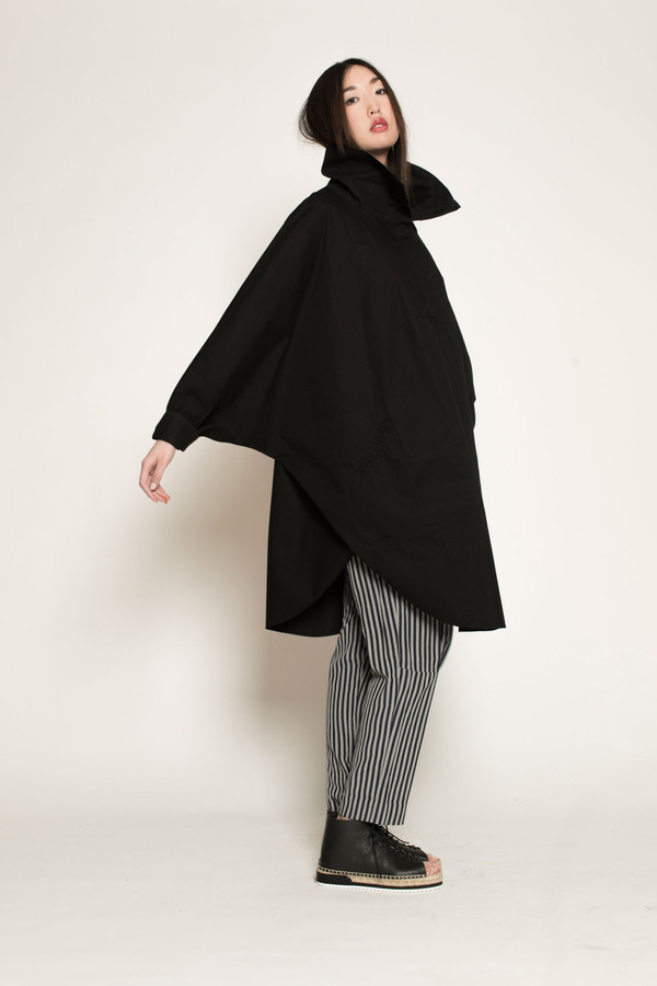 Kowtow Long Days Cape in Black Kowtow Long Days Cape in Black