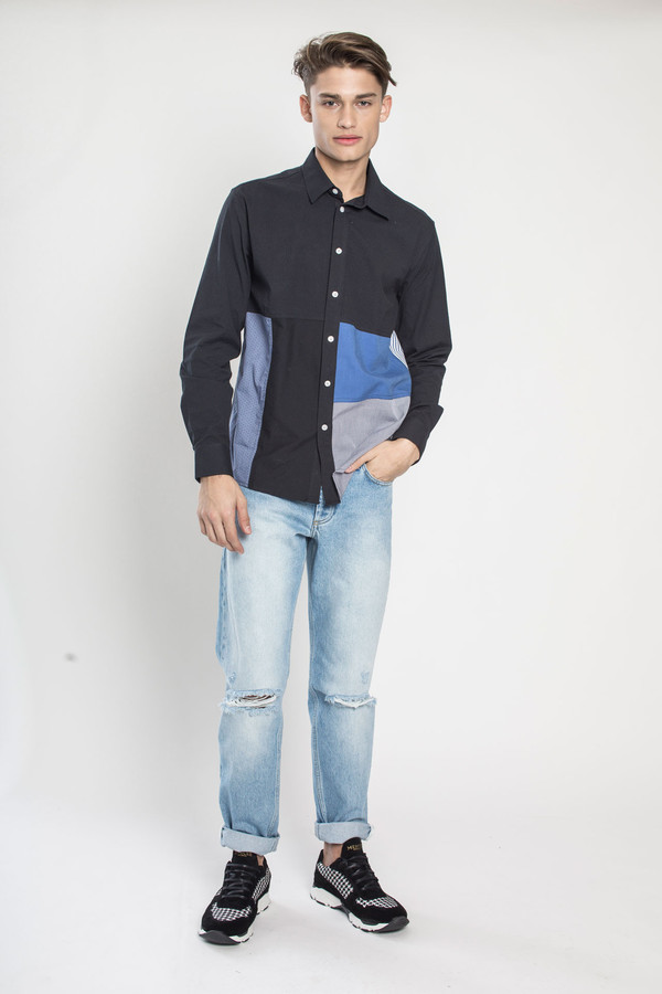 Men's SOULLAND Miller Shirt in Multi Men's SOULLAND Miller Shirt in Multi