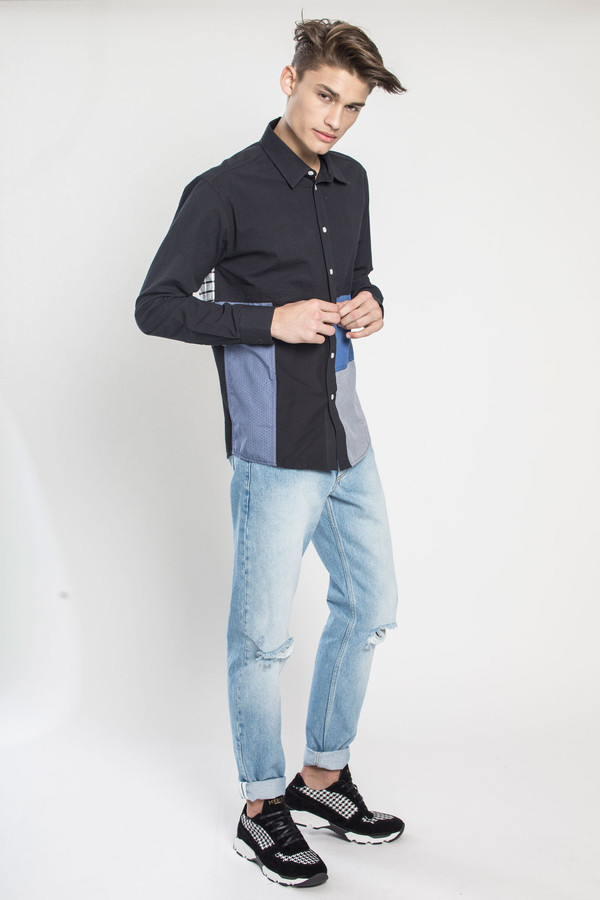 Men's SOULLAND Miller Shirt in Multi Men's SOULLAND Miller Shirt in Multi
