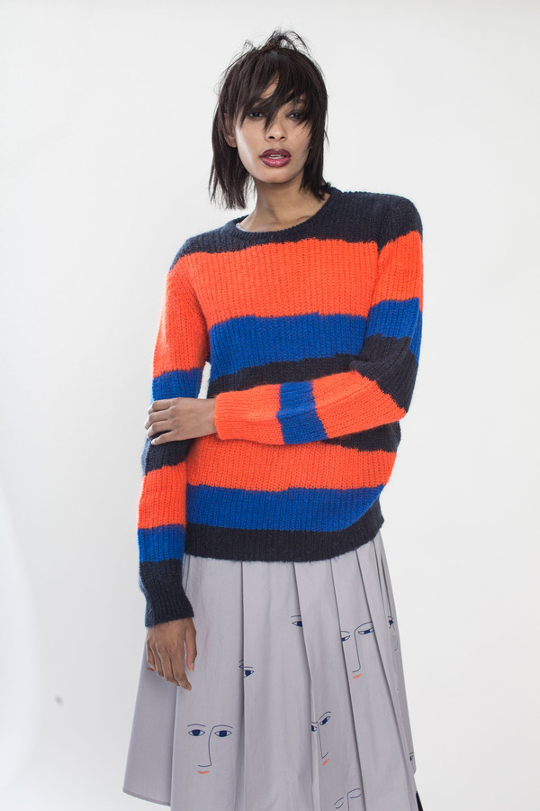Unisex Tigersushi Furs Rabah in Orange/Black/Navy Unisex Tigersushi Furs Rabah in Orange/Black/Navy