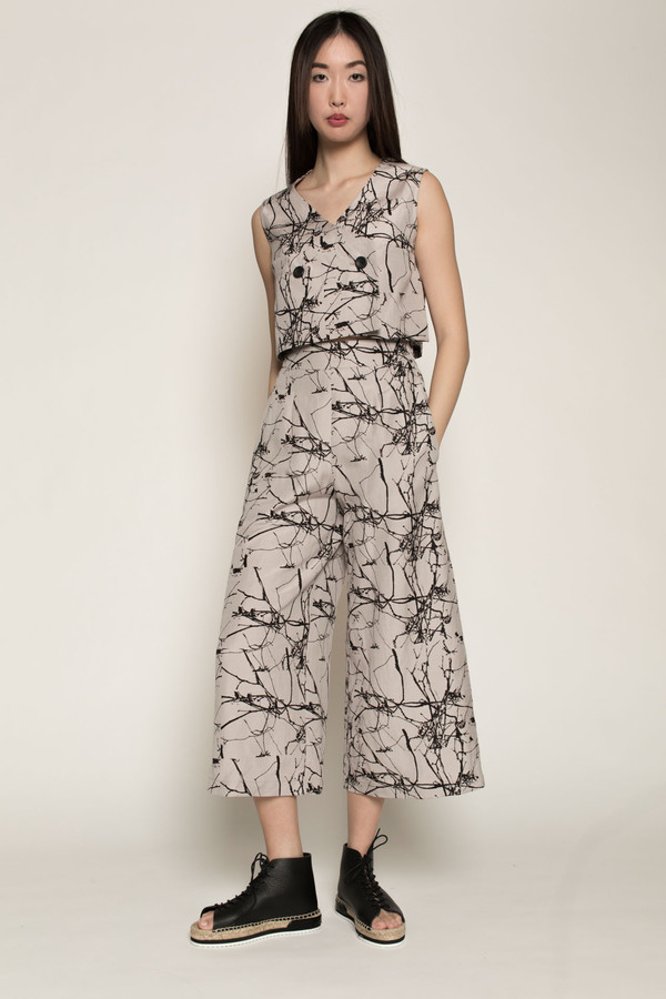 H. Fredriksson Sam Top in Twigs Linen/Silk H. Fredriksson Sam Top in Twigs Linen/Silk