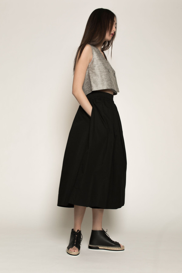 Kowtow Things in Common Culottes in Black Kowtow Things in Common Culottes in Black