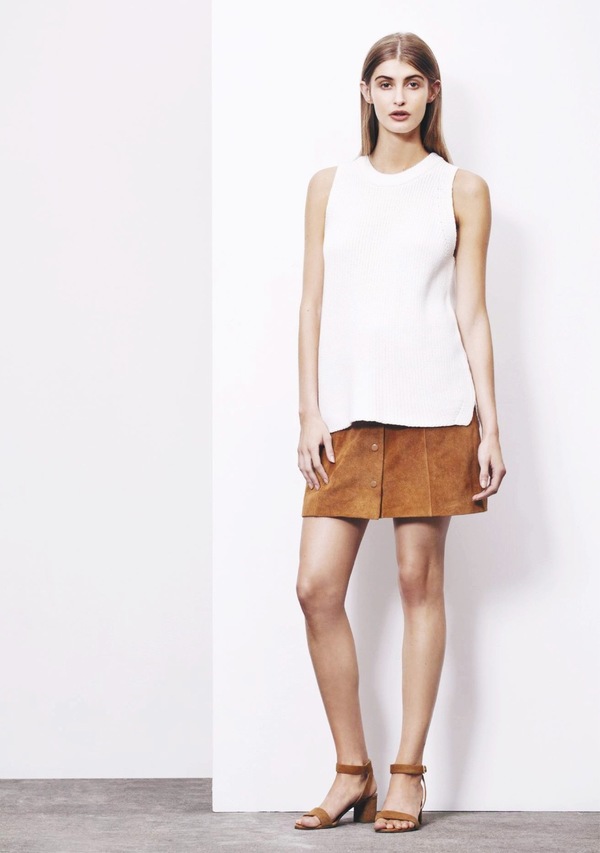 Just Female Fer Suede Skirt - Tan Just Female Fer Suede Skirt - Tan