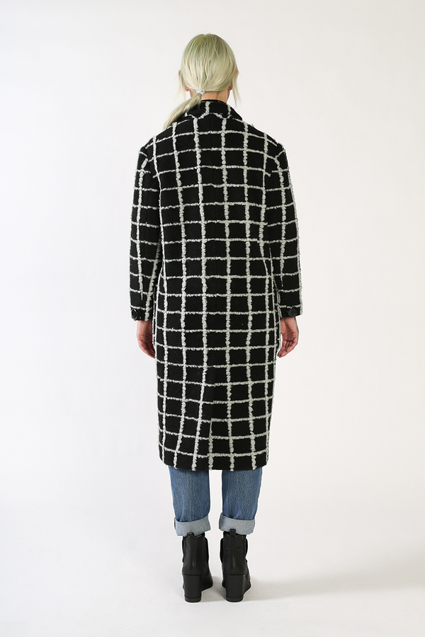 Kurt Lyle VERONICA Double Breasted Coat - GRID Kurt Lyle VERONICA Double Breasted Coat - GRID