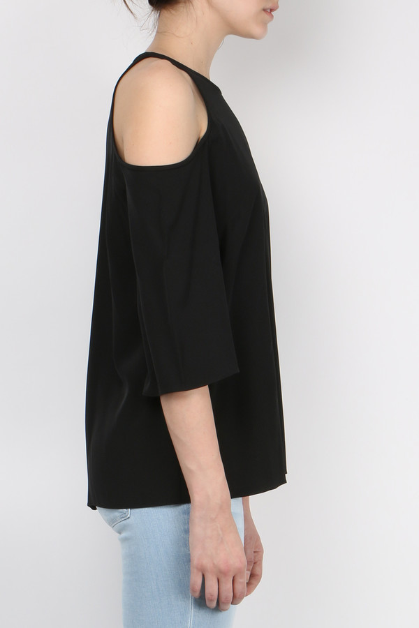 Tibi Silk Cut Out Top Tibi Silk Cut Out Top