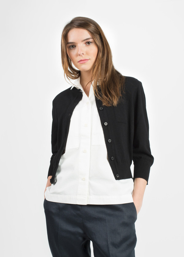 Margaret Howell Neat Crew Neck Cardigan Margaret Howell Neat Crew Neck Cardigan