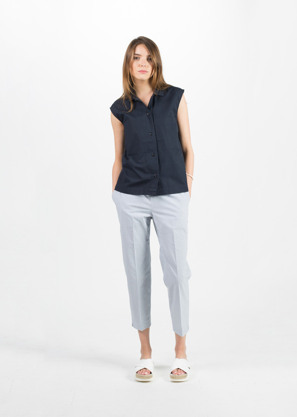 MHL by Margaret Howell Sleeveless Work Shirt MHL by Margaret Howell Sleeveless Work Shirt