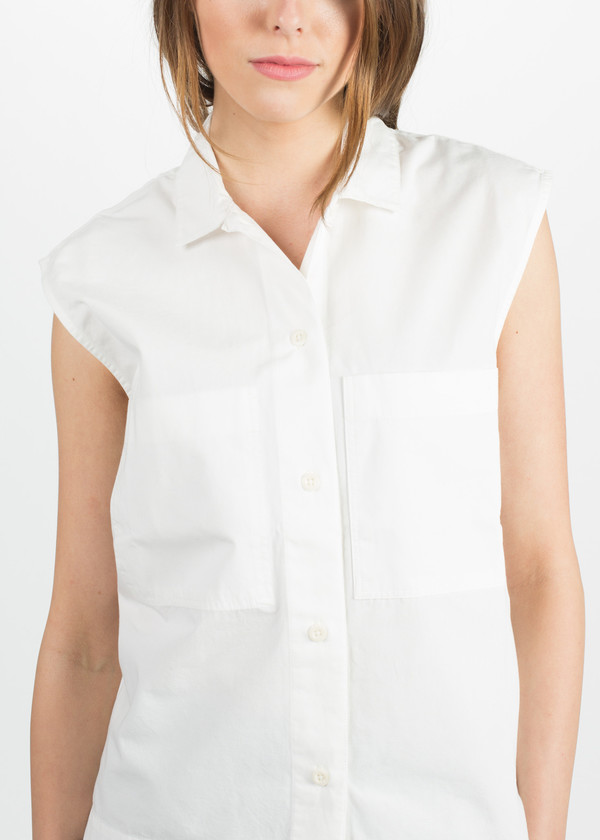 MHL by Margaret Howell Sleeveless Work Shirt MHL by Margaret Howell Sleeveless Work Shirt
