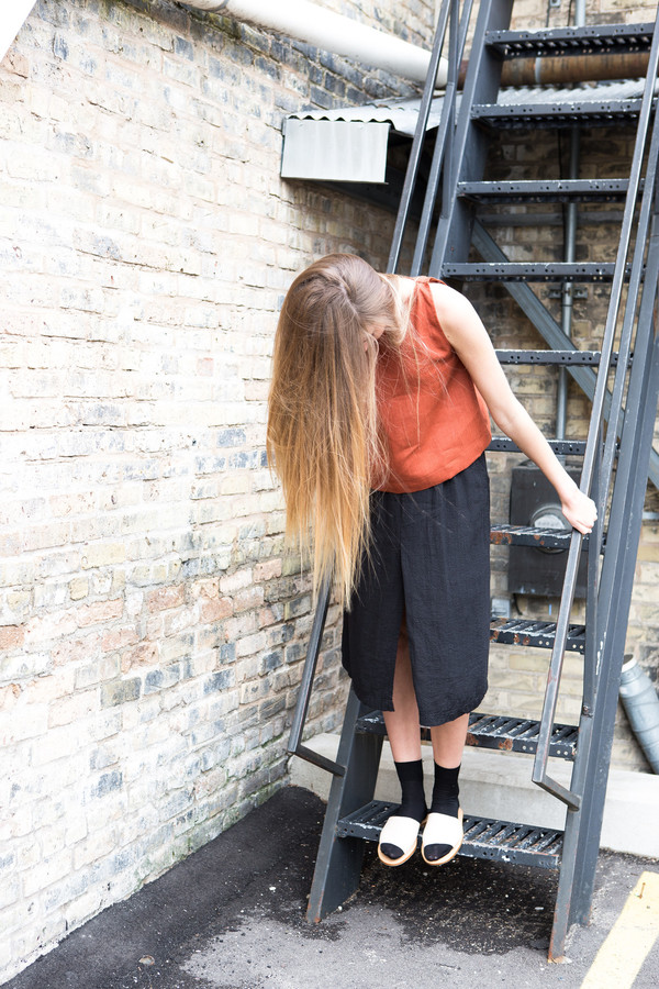 Ursa Minor Meg Top / Terracotta Linen Ursa Minor Meg Top / Terracotta Linen