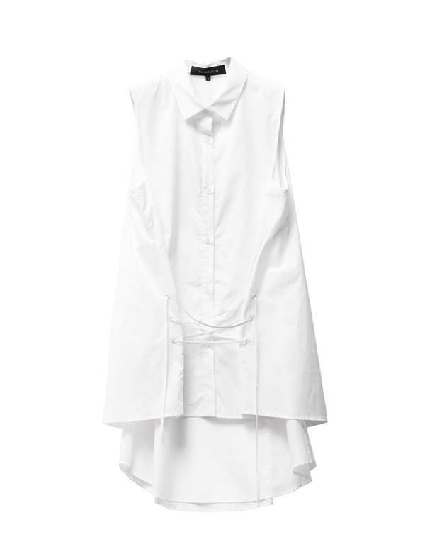 Thakoon Womens Layered Shirtdress - White Thakoon Womens Layered Shirtdress - White