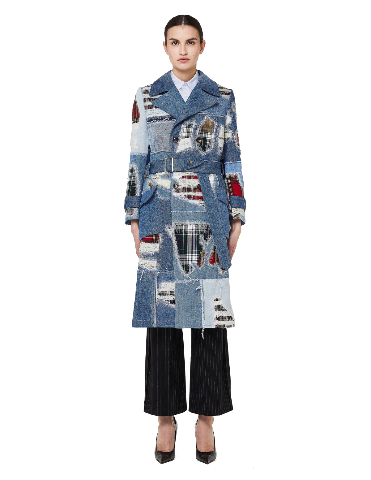 Junya Watanabe Patchwork Denim Belted 