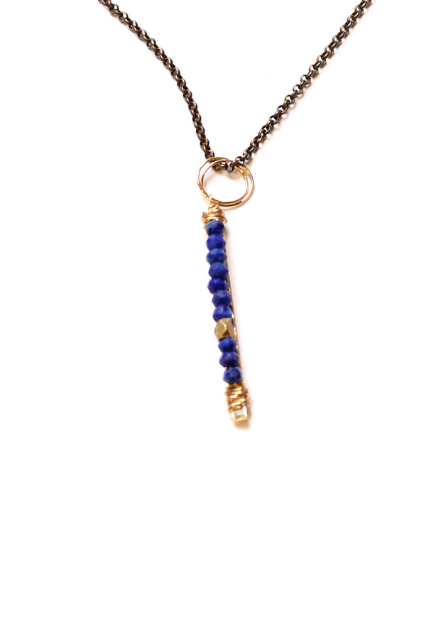 Bloom Long Athenian Lapis Bar Necklace Bloom Long Athenian Lapis Bar Necklace