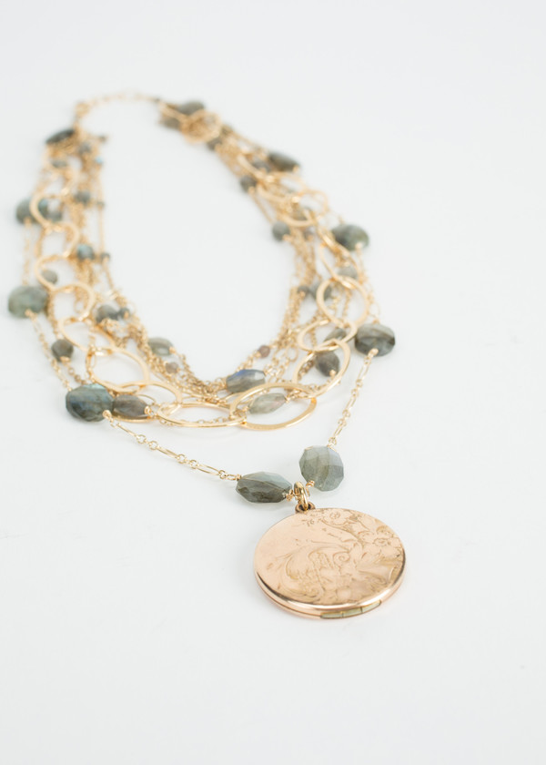 Jewels by Piper Multi Chain Locket Necklace Jewels by Piper Multi Chain Locket Necklace