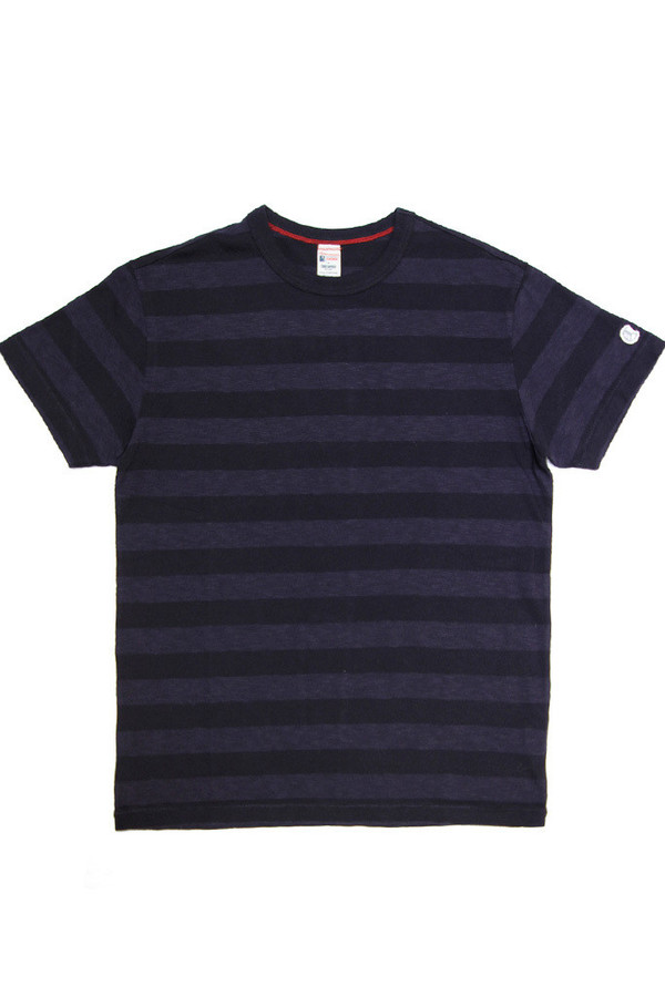 Todd Snyder x Champion Tonal Stripe Crew Navy Todd Snyder x Champion Tonal Stripe Crew Navy
