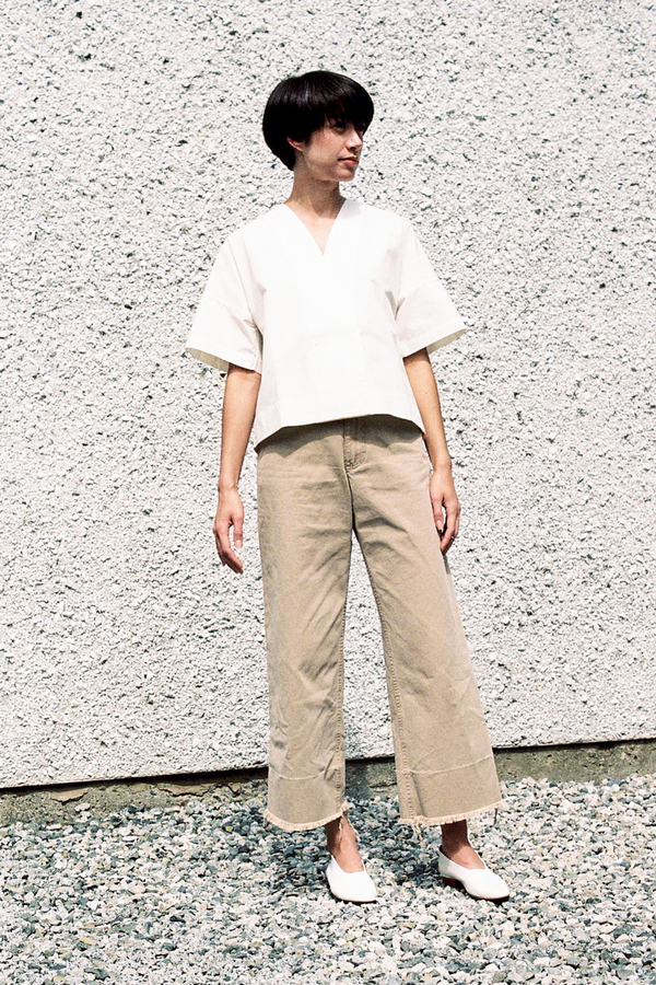 Mr. Larkin Pam Top - chalk Mr. Larkin Pam Top - chalk