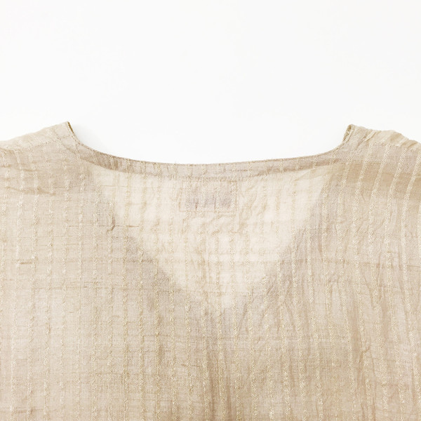 Johan Vintage Beige Silk Tunic Johan Vintage Beige Silk Tunic