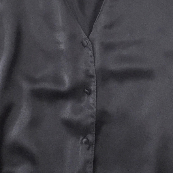 Johan Vintage Black Silk Shirt Johan Vintage Black Silk Shirt